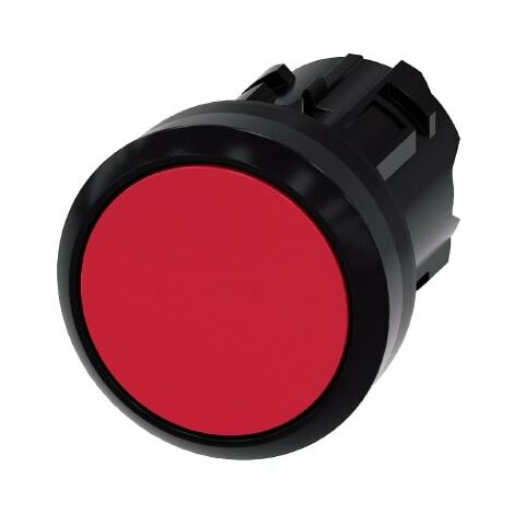 Pulsante Luminoso Piatto, 22 mm, 1nc con portalampada rosso  - SIEMENS 3SB32070AA21