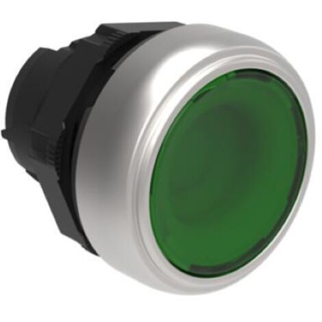 Pulsante luminoso Rasato verde lovato Platinum ad impulso LPCBL103