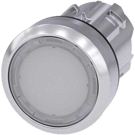 Pulsante luminoso rotondo da 22mm IP66 Bianco Siemens 3SU10510AB600AA0