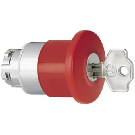 Pulsante Metallico Fungo 40Mm Rosso Sgancio Chiave  ( LOVATO cod. 8LM2TB6544 )