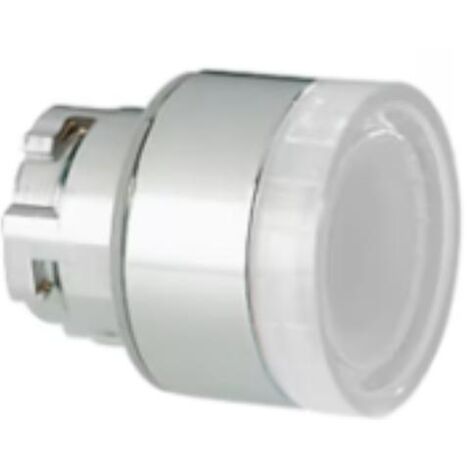 Pulsante Metallico Luminoso Raso Neutro ( LOVATO cod. 8LM2TBL107 )