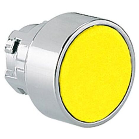 Pulsante Metallico Rasato Giallo   ( LOVATO cod. 8LM2TB105 )