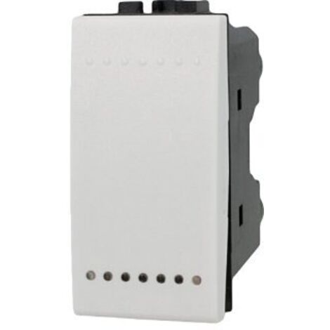 Pulsante NO 1P 16A Bianco Compatibile con Bticino Living