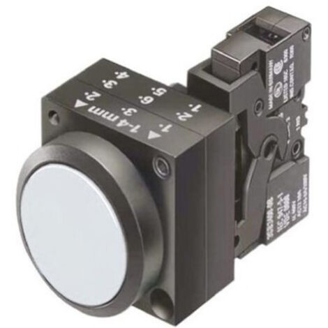Pulsante Piatto Completo 1L Bianco ( SIEMENS cod. 3SB32020AA61 )