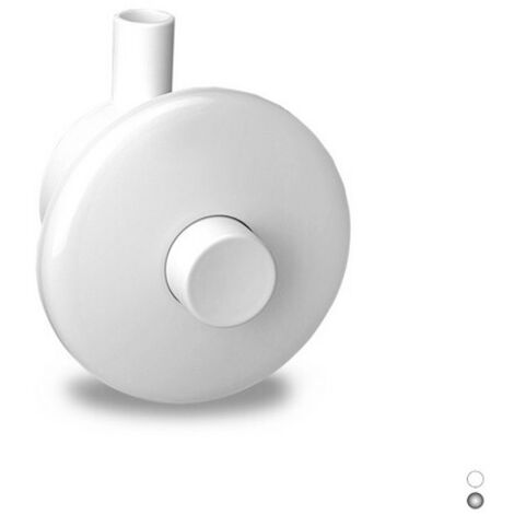 PULSANTE PNEU A PARETE PER MONTAGGIO INCASSO Cromo
