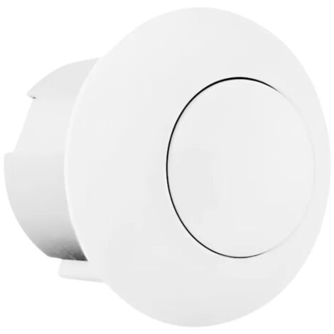 Pulsante pneu ad incasso parete bianco