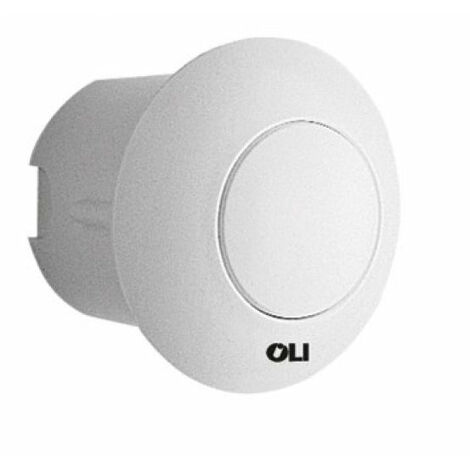 Pulsante pneumatico ad incasso in abs bianco OLI