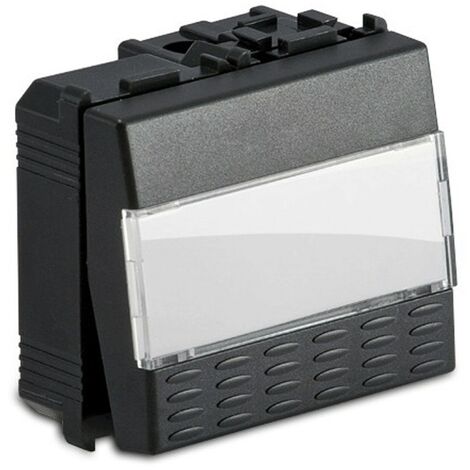 Pulsante Portanome 1P 16A Grigio Modo ( MASTER cod. 31040 )