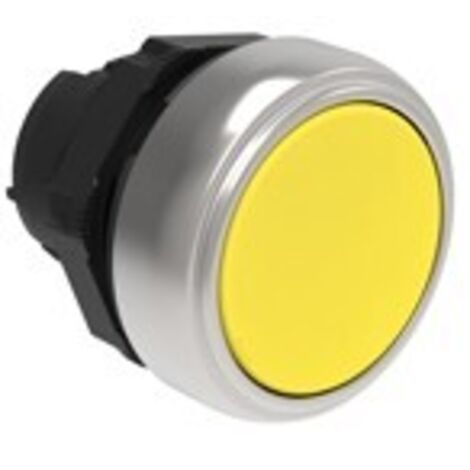 Pulsante Rasato Giallo A Molla ( LOVATO cod. LPCB105 )