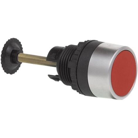 Pulsante reset Anello frontale in plastica, cromato Rosso BACO L21HA01 1 pz.
