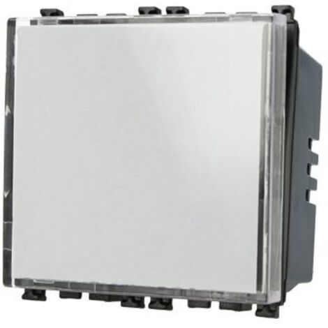 Pulsante Targa Portanome 2M Nero Campanello Compatibile Vimar Arke