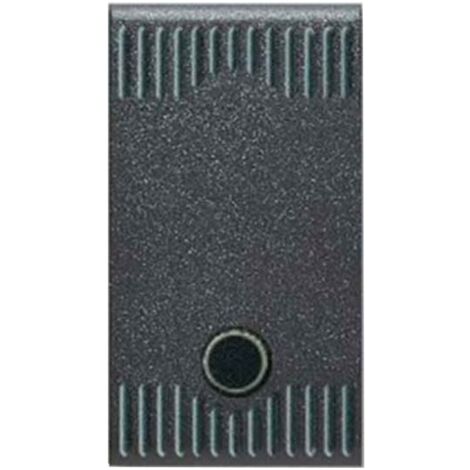 Pulsante Unipolare 10A illuminabile per serie civile Ave Noir Sistema 45 45305G
