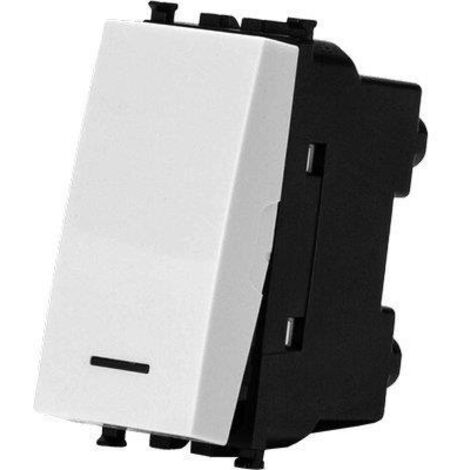 PULSANTE UNIPOLARE AVP - BIANCO VOLT 250 A 16 - 8 pezzi