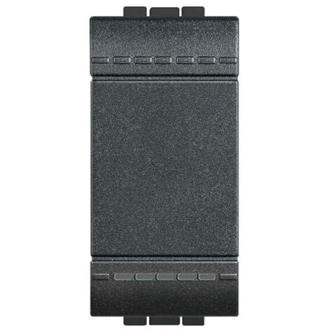 Pulsante unipolare Bticino living light 1p 10 a 230 v antracite