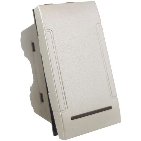Pulsante unipolare compatibile con living light international air interruttore relè 10A 250V invertitore deviatore campanello silver