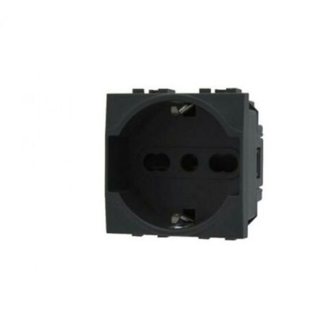 Pulsante Unipolare VIMAR Plana NERO 10A-250V Compatibile