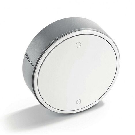 Pulsante wireless 2 canali per sistemi domotici finder beyon yesli, colore bianco, fin 1y13b10