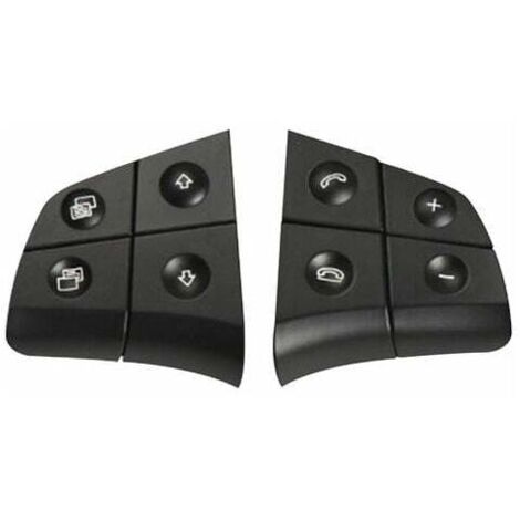 Pulsanti di controllo del volante di ricambio per Mercedes Benz W164 W245 W251 Ml Gl Br Class, nero, 4 chiavi