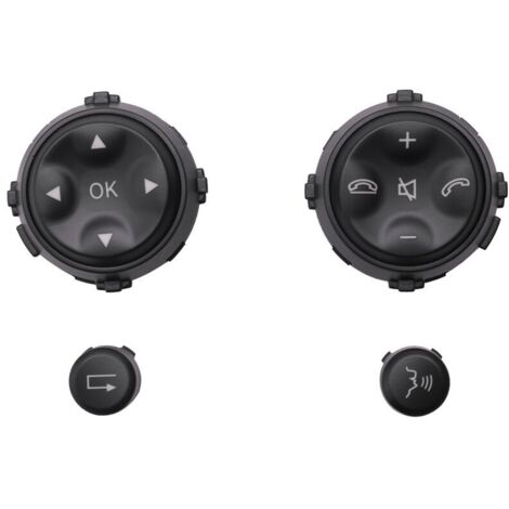 Pulsanti multifunzione sul volante compatibili con i modelli Classe S W221 S280 S300 S350 S400 Nero