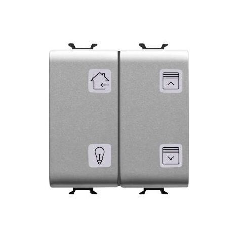 PULSANTIERA 4 CANALI KNX - TITANIO GEWISS GW14787