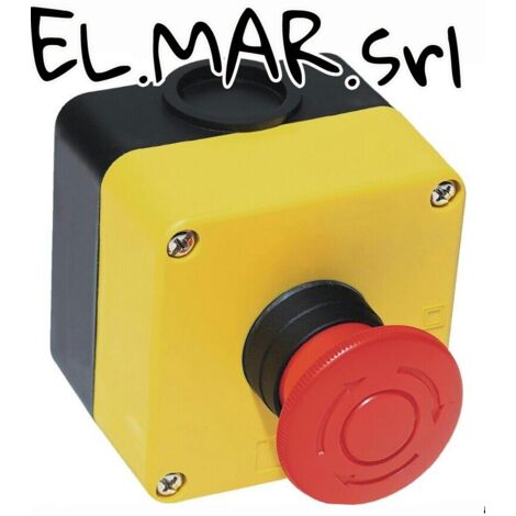 Pulsantiera da parete Emergenza Interruttore con fungo rosso 40mm