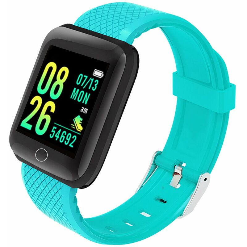 

Happyshopping - Pulsera inteligente con reloj de pantalla TFT de 1,44 pulgadas, frecuencia cardiaca, presion arterial, monitorizacion de oxigeno en