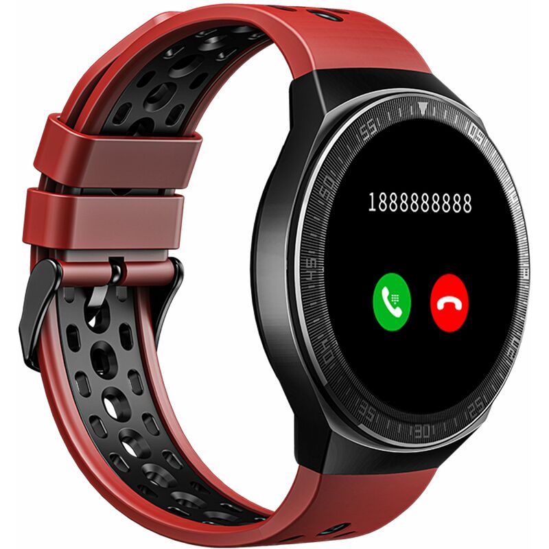 

Pulsera inteligente MT3 Pantalla tactil completa TFT de 1,28 '' Reproductor de musica 8G / Llamada BT / Grabacion con un clic Resistencia fuerte