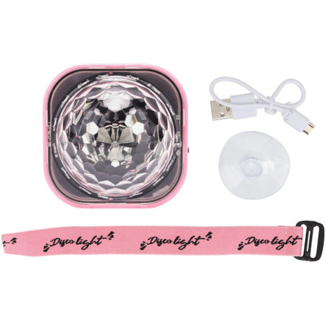 Pulsera LED con luz ambiental, luz de muñeca multicolor, recargable por USB, con ventosa, ideal para fiestas KTV.
