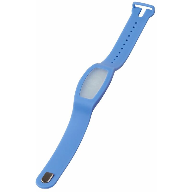 

Pulsera repelente de mosquitos Original, munequera antimosquitos de verano, pulsera de silicona ajustable impermeable para ninos y adultos,Azul