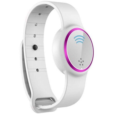Pulsera repelente de mosquitos, reloj repelente de mosquitos ultrasónico USB impermeable para uso en interiores y exteriores, apto para adultos y niños, color blanco
