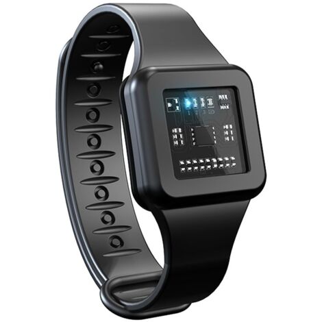 Pulsera repelente de mosquitos ultrasónica, pulsera electrónica antimosquitos con carga USB, reutilizable para acampar y hacer senderismo al aire libre.