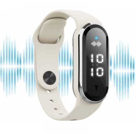 Pulsera repelente de mosquitos ultrasónica, reloj antimosquitos, recargable por USB, impermeable, para niños y adultos (blanco)