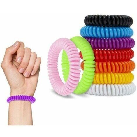 Pulseras antimosquitos naturales, pack de 10 unidades, protección ecológica contra insectos
