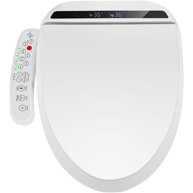 Puluomis Abattant WC japonais de toilettes Wc Automatique avec bidet Salle de bain - Blanc