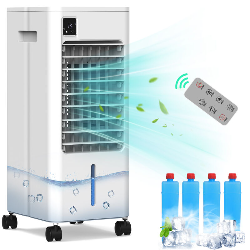 Puluomis - Climatiseur mobile, Climatiseur 3 en 1 à fonctions de refroidissement, ventilation et déshumidification, 12H Minuterie, Silencieux