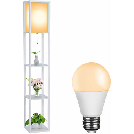 LAMPE EN CRISTAL DE SEL NATUREL - 1 À 2 KG AVEC SOCLE BOIS, MARQUE BIO-ELEMENTS