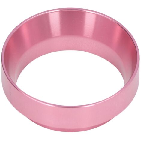 Pulverdosiertrichter aus Aluminiumlegierung mit Magnet, Universalring für Kaffee, rosa, 51 mm