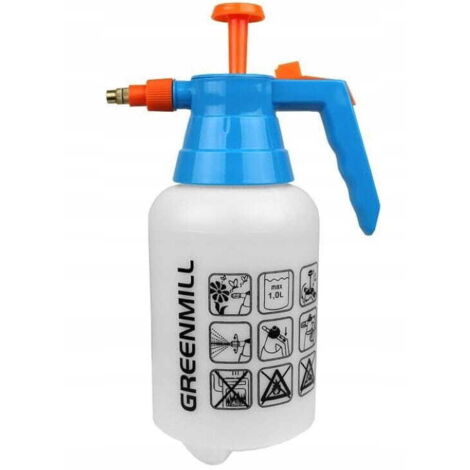 Pulvérisateur à compression pour jardin avec buse en laiton 1 l