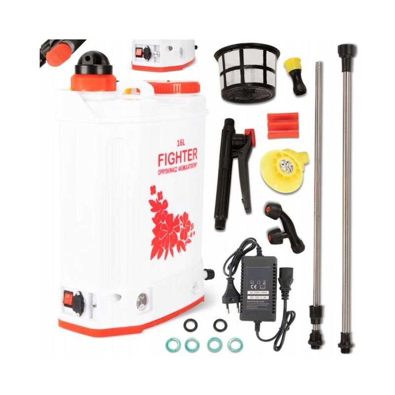 Pulvérisateur À Dos À Batterie 16l Lance Longue Bout À Pression