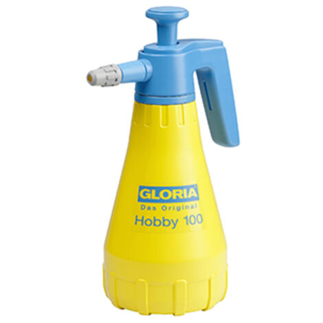 pulvérisateur à main gloria modèle hobby 100, buse réglable, réservoir polyéthylène. d'une capacité de 1 litre pour une pression