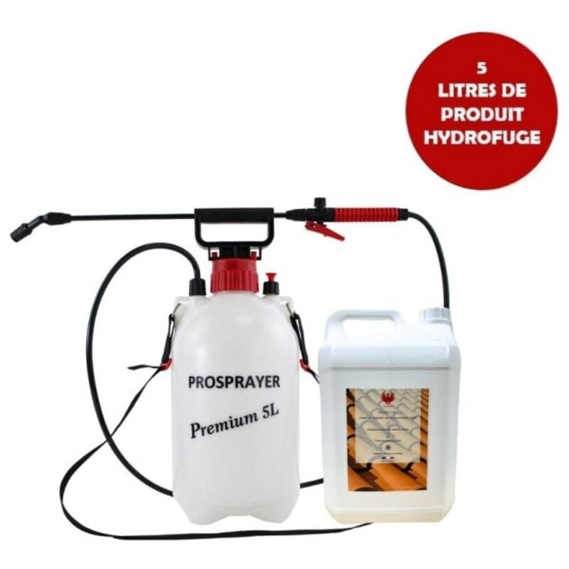 Phoenix - Pulvérisateur à pression 5 l + Hydrofuge 5 l