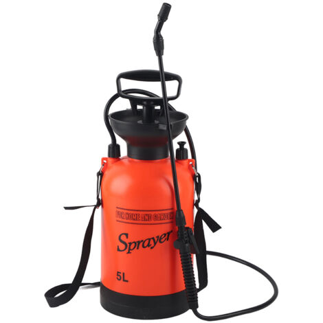 Pulvérisateur à pression 5L avec sangle d'épaule pour jardin et agriculture