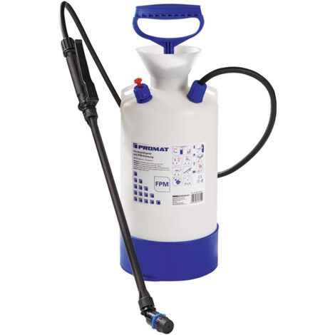 Pulvérisateur à pression contenu de remplissage 6 l Joint FPM 3 bar PROMAT