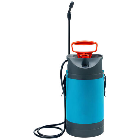 Pulvérisateur à pression portable jardin 5L, lance rotative et sangle ajustable en PP/PE, idéal pour arrosage, herbicides et fertilisant maison.
