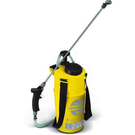 Pulvérisateur à pression préalable Elyte 8 lance inox 6L - BERTHOUD - Compatible Eau de Javel pour la désinfection - Garantie 5 ans - Jaune