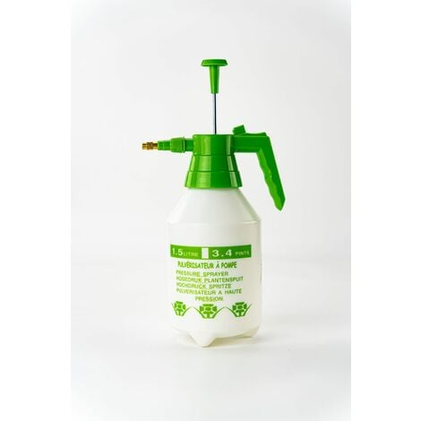 Pulvérisateur à pression - Suan - Multiusages pour le jardin et la maison - Contenance : 1500 ml - Blanc