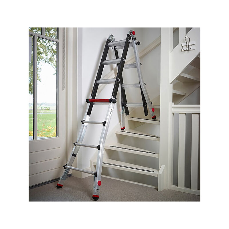 Echelle pour escalier 4x4 barreaux - Hauteur max. de travail 5.10m - 94146