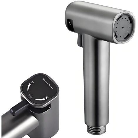 Pulvérisateur de Bidet de Toilette à Main Douchette WC Pomme de Douche Douchette à Main Bidet Réglable avec Double Mode (Jet/Stream) pour Hygiène Personnelle, Soins de Nettoyage