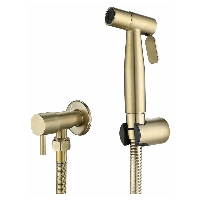 Pulvérisateur de toilettes pour bidet et de toilettes en acier inoxydable, Kit de pulvérisateur de bidet, pulvérisateur de robinetterie Pulvérisateur