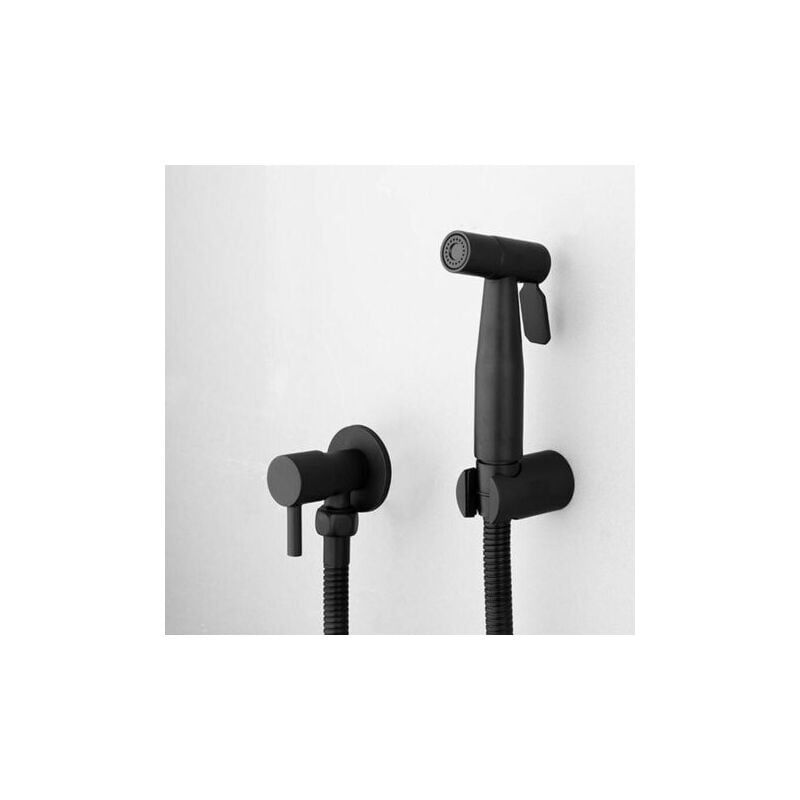 Pulverisateur De Bidet Portable Noir, Robinet De Toilette, En Acier Inoxydable, Salle De Bain Froide, Valve Shattaf, Ensemble De Je